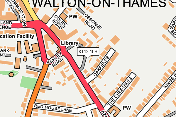KT12 1LH map - OS OpenMap – Local (Ordnance Survey) KT12 1LH map - OS OpenMap – Local (Ordnance Survey)