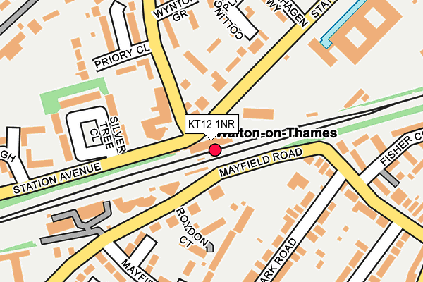 KT12 1NR map - OS OpenMap – Local (Ordnance Survey) KT12 1NR map - OS OpenMap – Local (Ordnance Survey)