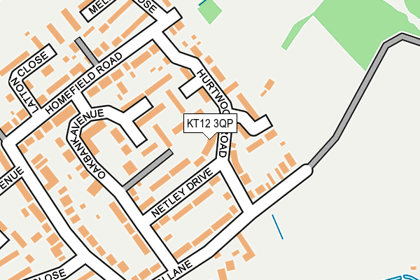 KT12 3QP map - OS OpenMap – Local (Ordnance Survey) KT12 3QP map - OS OpenMap – Local (Ordnance Survey)