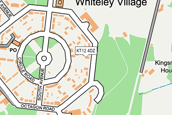 KT12 4DZ map - OS OpenMap – Local (Ordnance Survey) KT12 4DZ map - OS OpenMap – Local (Ordnance Survey)