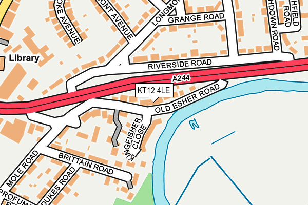 KT12 4LE map - OS OpenMap – Local (Ordnance Survey) KT12 4LE map - OS OpenMap – Local (Ordnance Survey)