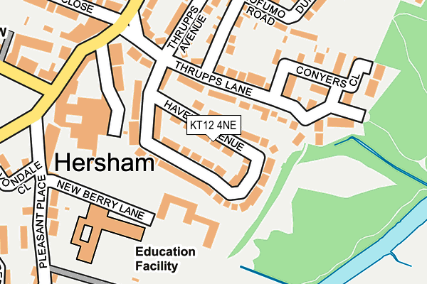 KT12 4NE map - OS OpenMap – Local (Ordnance Survey) KT12 4NE map - OS OpenMap – Local (Ordnance Survey)