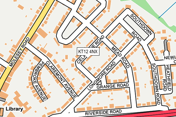 KT12 4NX map - OS OpenMap – Local (Ordnance Survey) KT12 4NX map - OS OpenMap – Local (Ordnance Survey)