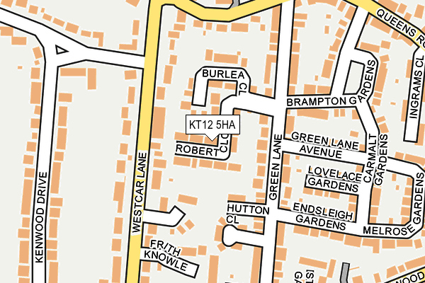 KT12 5HA map - OS OpenMap – Local (Ordnance Survey) KT12 5HA map - OS OpenMap – Local (Ordnance Survey)