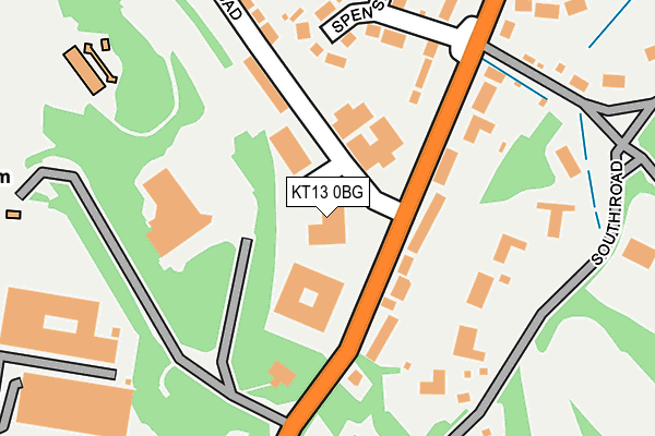 KT13 0BG map - OS OpenMap – Local (Ordnance Survey) KT13 0BG map - OS OpenMap – Local (Ordnance Survey)