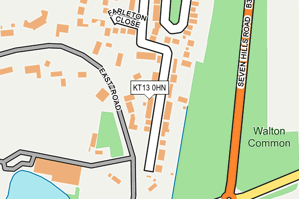 KT13 0HN map - OS OpenMap – Local (Ordnance Survey) KT13 0HN map - OS OpenMap – Local (Ordnance Survey)