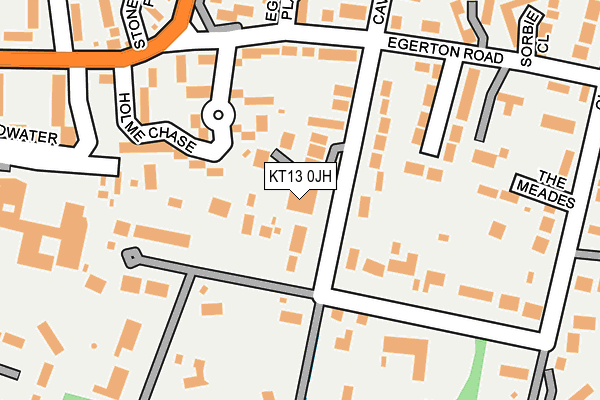 KT13 0JH map - OS OpenMap – Local (Ordnance Survey) KT13 0JH map - OS OpenMap – Local (Ordnance Survey)
