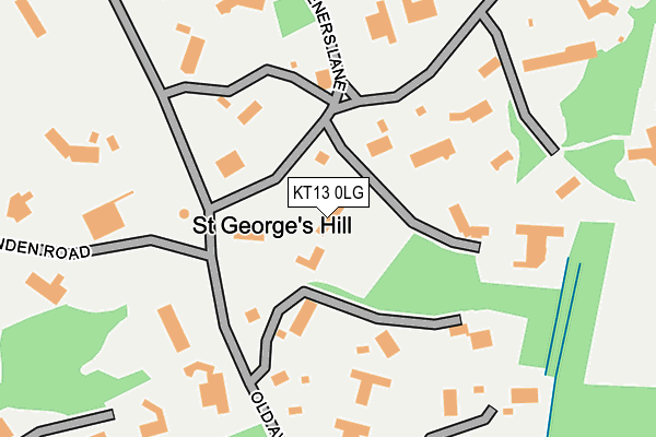 KT13 0LG map - OS OpenMap – Local (Ordnance Survey) KT13 0LG map - OS OpenMap – Local (Ordnance Survey)