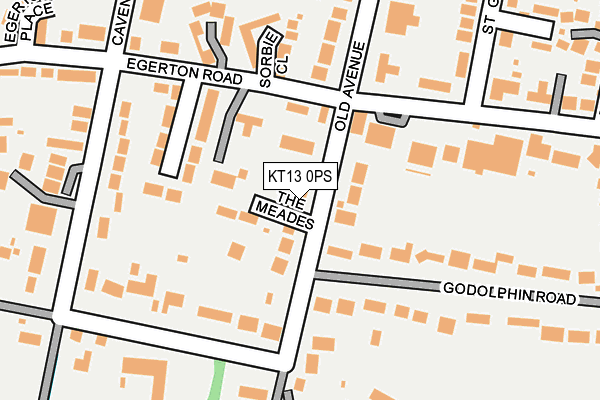 KT13 0PS map - OS OpenMap – Local (Ordnance Survey) KT13 0PS map - OS OpenMap – Local (Ordnance Survey)