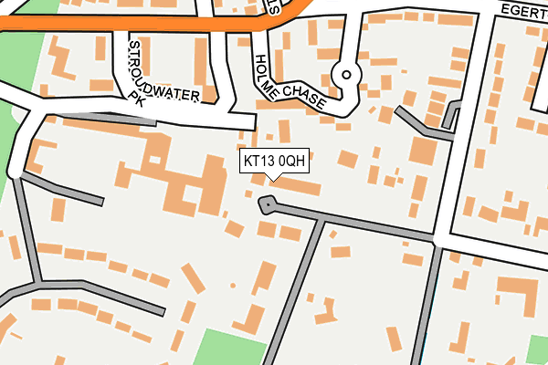 KT13 0QH map - OS OpenMap – Local (Ordnance Survey) KT13 0QH map - OS OpenMap – Local (Ordnance Survey)