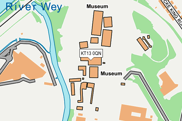 KT13 0QN map - OS OpenMap – Local (Ordnance Survey) KT13 0QN map - OS OpenMap – Local (Ordnance Survey)