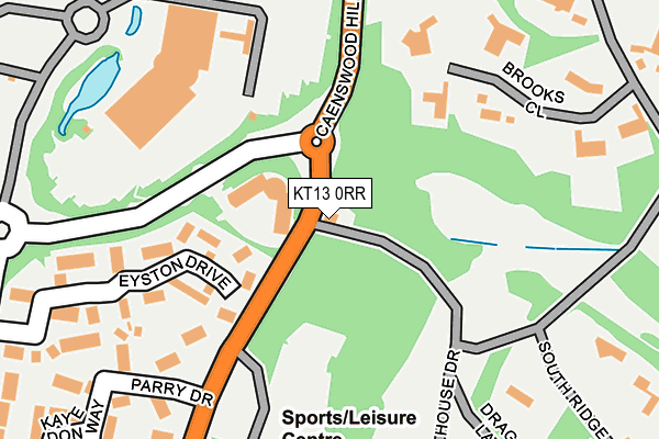 KT13 0RR map - OS OpenMap – Local (Ordnance Survey) KT13 0RR map - OS OpenMap – Local (Ordnance Survey)