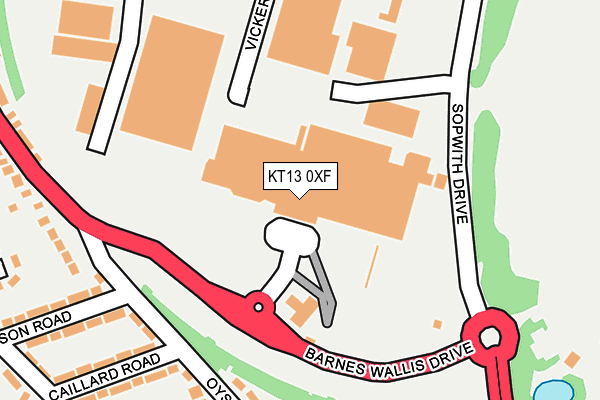 KT13 0XF map - OS OpenMap – Local (Ordnance Survey) KT13 0XF map - OS OpenMap – Local (Ordnance Survey)