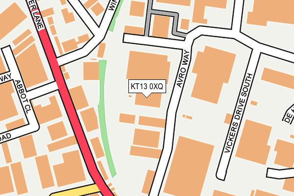KT13 0XQ map - OS OpenMap – Local (Ordnance Survey) KT13 0XQ map - OS OpenMap – Local (Ordnance Survey)