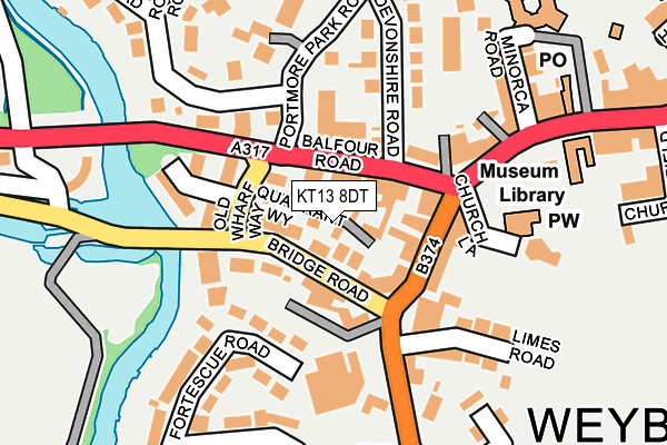 KT13 8DT map - OS OpenMap – Local (Ordnance Survey) KT13 8DT map - OS OpenMap – Local (Ordnance Survey)