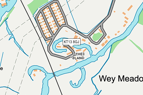 KT13 8GJ map - OS OpenMap – Local (Ordnance Survey) KT13 8GJ map - OS OpenMap – Local (Ordnance Survey)