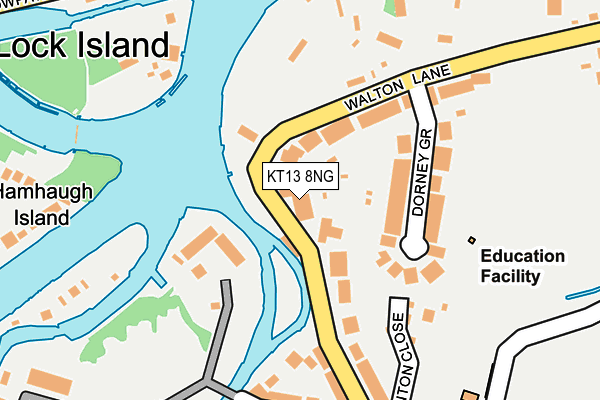 KT13 8NG map - OS OpenMap – Local (Ordnance Survey) KT13 8NG map - OS OpenMap – Local (Ordnance Survey)