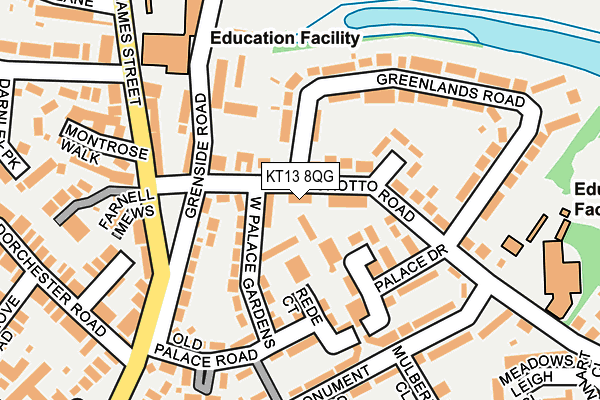 KT13 8QG map - OS OpenMap – Local (Ordnance Survey) KT13 8QG map - OS OpenMap – Local (Ordnance Survey)