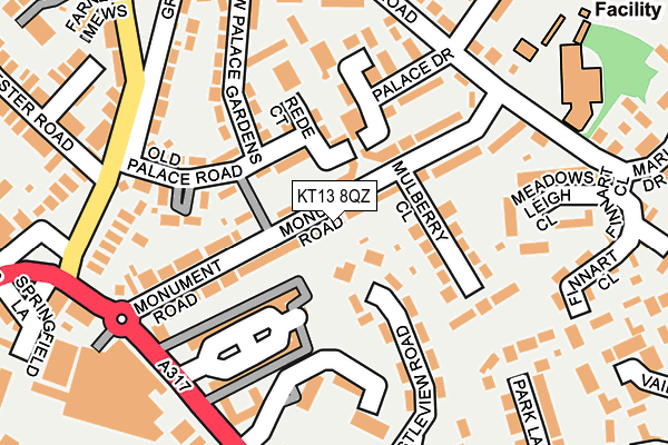 KT13 8QZ map - OS OpenMap – Local (Ordnance Survey) KT13 8QZ map - OS OpenMap – Local (Ordnance Survey)
