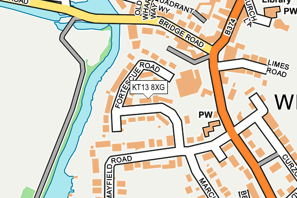 KT13 8XG map - OS OpenMap – Local (Ordnance Survey) KT13 8XG map - OS OpenMap – Local (Ordnance Survey)