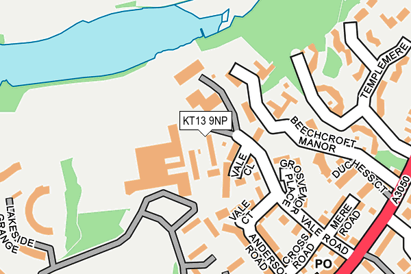 KT13 9NP map - OS OpenMap – Local (Ordnance Survey) KT13 9NP map - OS OpenMap – Local (Ordnance Survey)