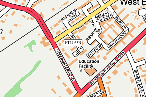 KT14 6EN map - OS OpenMap – Local (Ordnance Survey) KT14 6EN map - OS OpenMap – Local (Ordnance Survey)