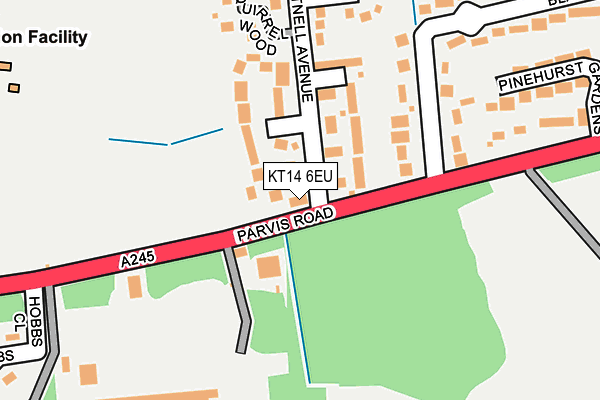 KT14 6EU map - OS OpenMap – Local (Ordnance Survey) KT14 6EU map - OS OpenMap – Local (Ordnance Survey)
