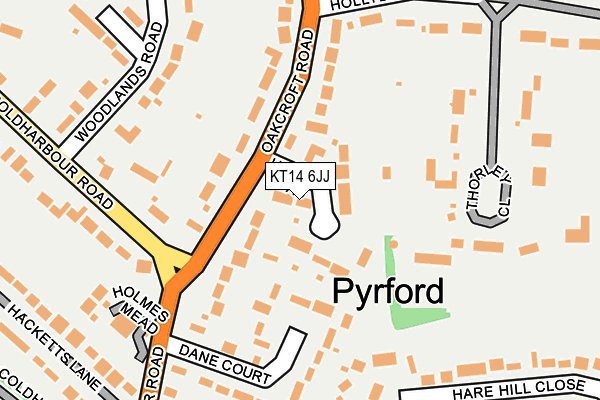 KT14 6JJ map - OS OpenMap – Local (Ordnance Survey) KT14 6JJ map - OS OpenMap – Local (Ordnance Survey)