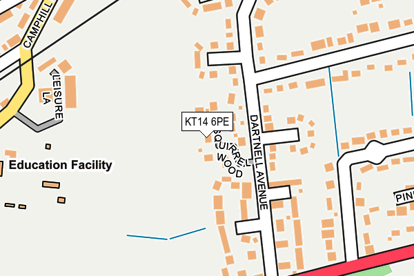 KT14 6PE map - OS OpenMap – Local (Ordnance Survey) KT14 6PE map - OS OpenMap – Local (Ordnance Survey)