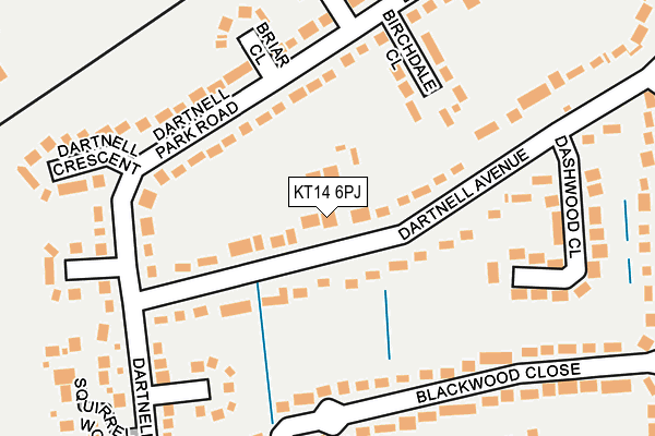 KT14 6PJ map - OS OpenMap – Local (Ordnance Survey) KT14 6PJ map - OS OpenMap – Local (Ordnance Survey)