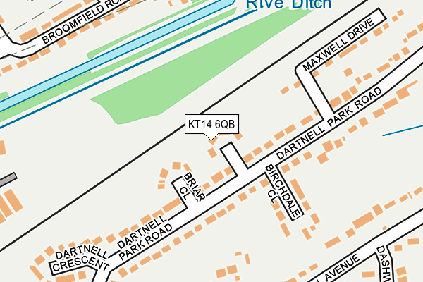 KT14 6QB map - OS OpenMap – Local (Ordnance Survey) KT14 6QB map - OS OpenMap – Local (Ordnance Survey)
