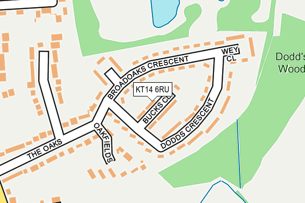 KT14 6RU map - OS OpenMap – Local (Ordnance Survey) KT14 6RU map - OS OpenMap – Local (Ordnance Survey)