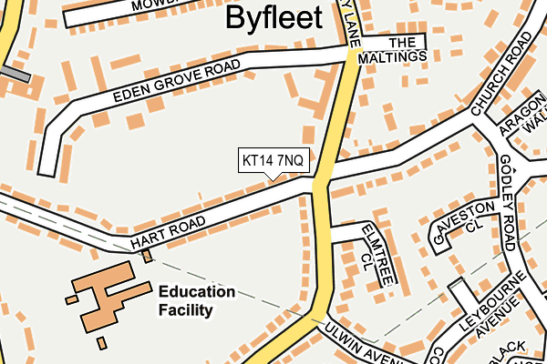 KT14 7NQ map - OS OpenMap – Local (Ordnance Survey) KT14 7NQ map - OS OpenMap – Local (Ordnance Survey)