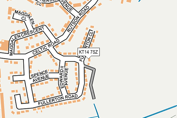 KT14 7SZ map - OS OpenMap – Local (Ordnance Survey) KT14 7SZ map - OS OpenMap – Local (Ordnance Survey)