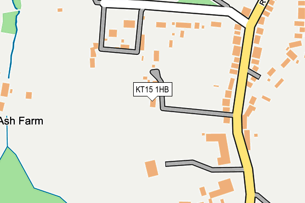 KT15 1HB map - OS OpenMap – Local (Ordnance Survey) KT15 1HB map - OS OpenMap – Local (Ordnance Survey)