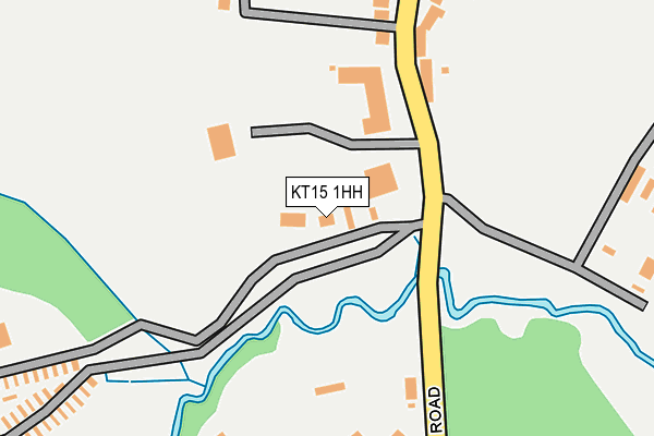 KT15 1HH map - OS OpenMap – Local (Ordnance Survey) KT15 1HH map - OS OpenMap – Local (Ordnance Survey)