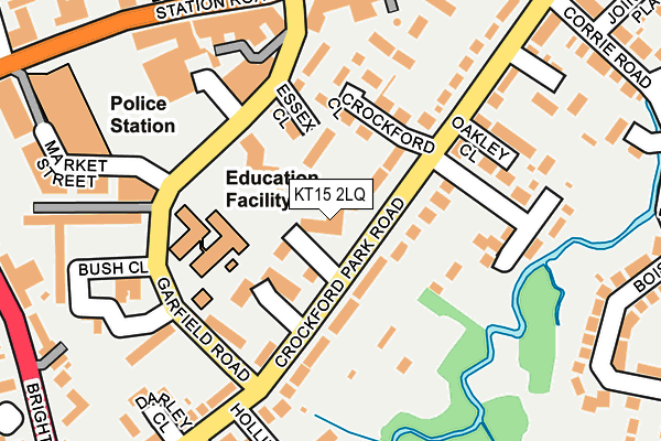 KT15 2LQ map - OS OpenMap – Local (Ordnance Survey) KT15 2LQ map - OS OpenMap – Local (Ordnance Survey)
