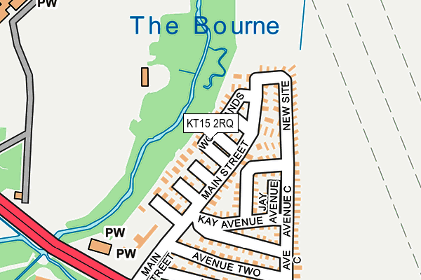 KT15 2RQ map - OS OpenMap – Local (Ordnance Survey) KT15 2RQ map - OS OpenMap – Local (Ordnance Survey)