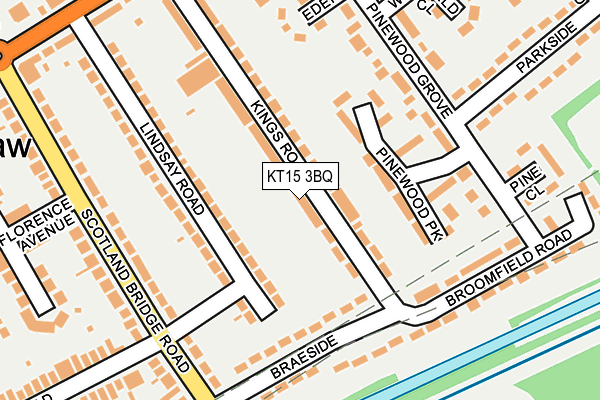 KT15 3BQ map - OS OpenMap – Local (Ordnance Survey) KT15 3BQ map - OS OpenMap – Local (Ordnance Survey)