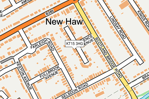KT15 3HG map - OS OpenMap – Local (Ordnance Survey) KT15 3HG map - OS OpenMap – Local (Ordnance Survey)