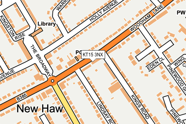 KT15 3NX map - OS OpenMap – Local (Ordnance Survey) KT15 3NX map - OS OpenMap – Local (Ordnance Survey)