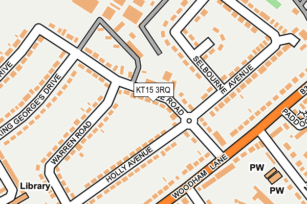 KT15 3RQ map - OS OpenMap – Local (Ordnance Survey) KT15 3RQ map - OS OpenMap – Local (Ordnance Survey)