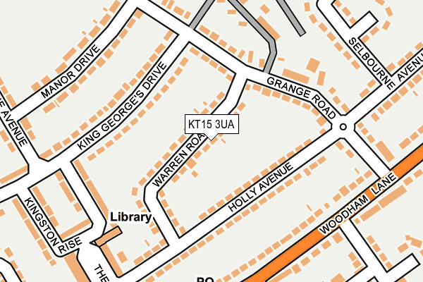 KT15 3UA map - OS OpenMap – Local (Ordnance Survey) KT15 3UA map - OS OpenMap – Local (Ordnance Survey)