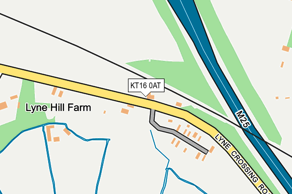 KT16 0AT map - OS OpenMap – Local (Ordnance Survey) KT16 0AT map - OS OpenMap – Local (Ordnance Survey)