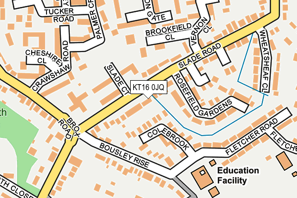 KT16 0JQ map - OS OpenMap – Local (Ordnance Survey) KT16 0JQ map - OS OpenMap – Local (Ordnance Survey)