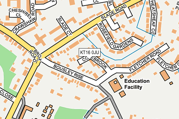 KT16 0JU map - OS OpenMap – Local (Ordnance Survey) KT16 0JU map - OS OpenMap – Local (Ordnance Survey)