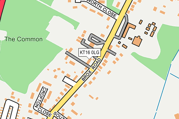 KT16 0LG map - OS OpenMap – Local (Ordnance Survey) KT16 0LG map - OS OpenMap – Local (Ordnance Survey)