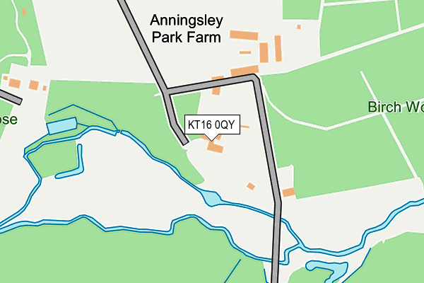 KT16 0QY map - OS OpenMap – Local (Ordnance Survey) KT16 0QY map - OS OpenMap – Local (Ordnance Survey)