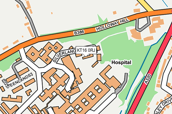 KT16 0RJ map - OS OpenMap – Local (Ordnance Survey) KT16 0RJ map - OS OpenMap – Local (Ordnance Survey)