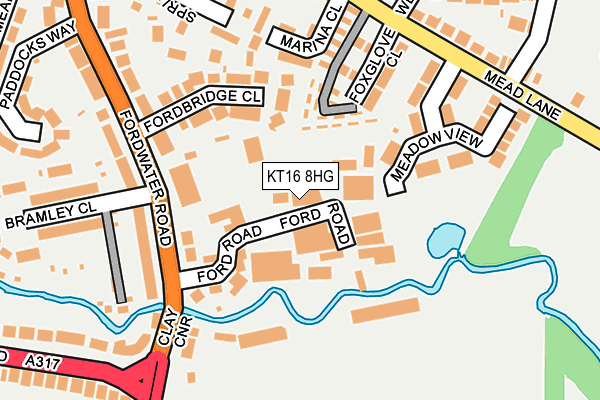KT16 8HG map - OS OpenMap – Local (Ordnance Survey) KT16 8HG map - OS OpenMap – Local (Ordnance Survey)